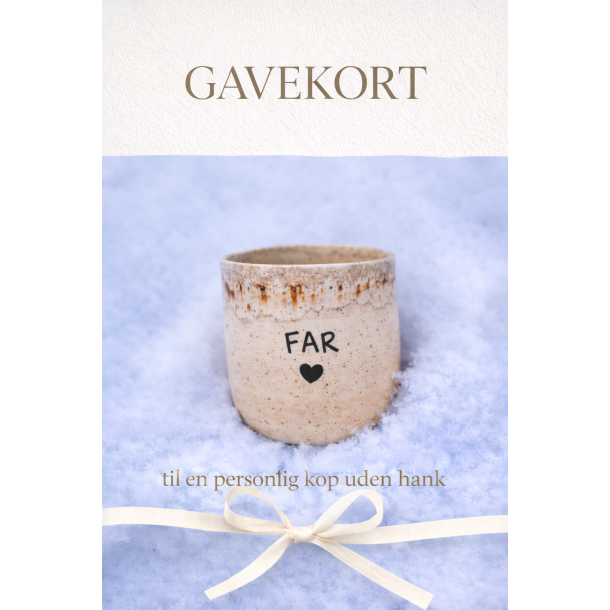 Gavekort til en personlig kop uden Hank