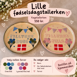 Lille personlig f�dselsdagstallerken 