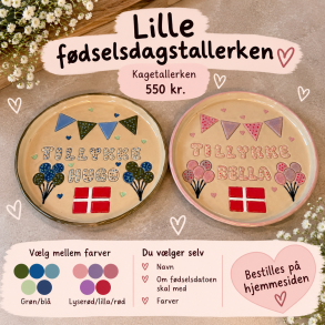 Lille personlig f�dselsdagstallerken 