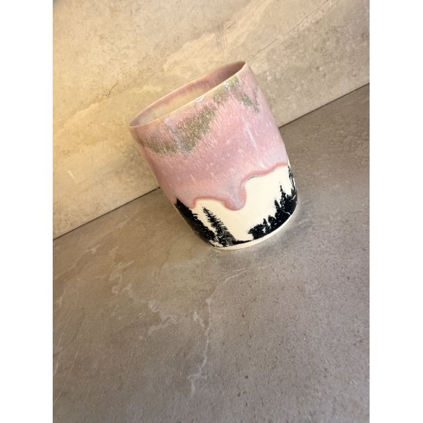 Porcel�nskop med Natur/skov 