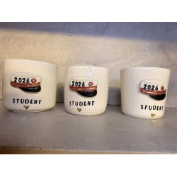 Studenter kop i porcel�nsler (R�D HUE)