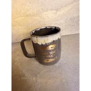 Porcel�nskop med Guldm�nster + hank (Make your magic)