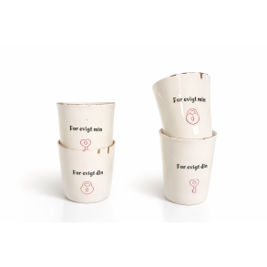 Porcel�nskopper med eller uden hank 