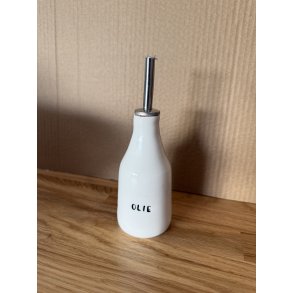 Olieflaske i porcel�n drejet i h�nden