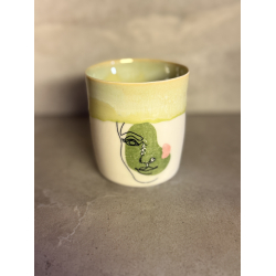 Porcel�nskop med Kvindefigurer 