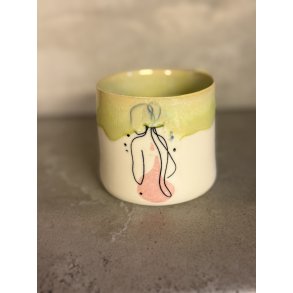 Porcel�nskop med Kvindefigurer 